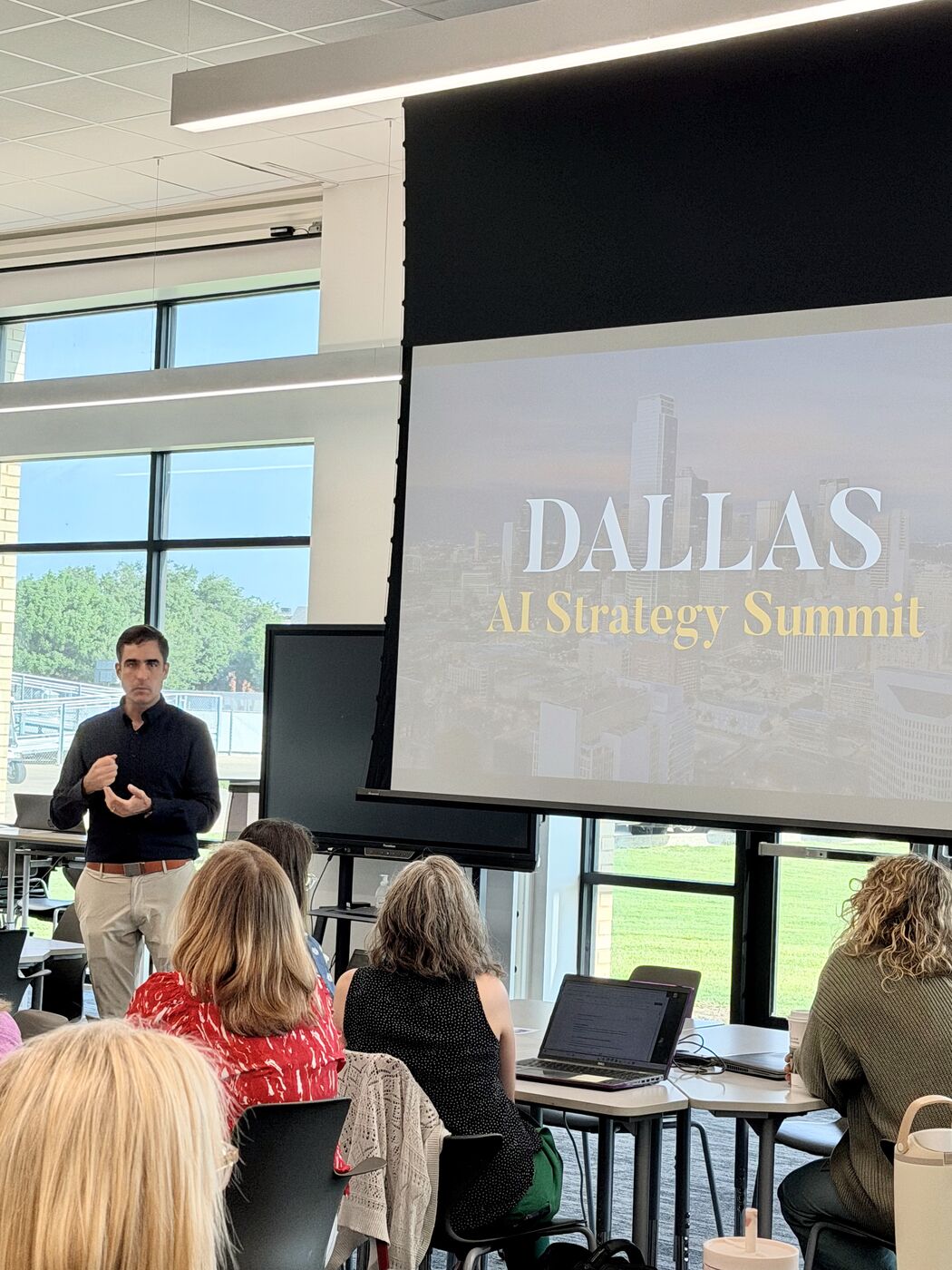 Sean Riley leading a working session at the Dallas AI Strategy Summit